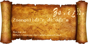 Zsengellér Ádám névjegykártya